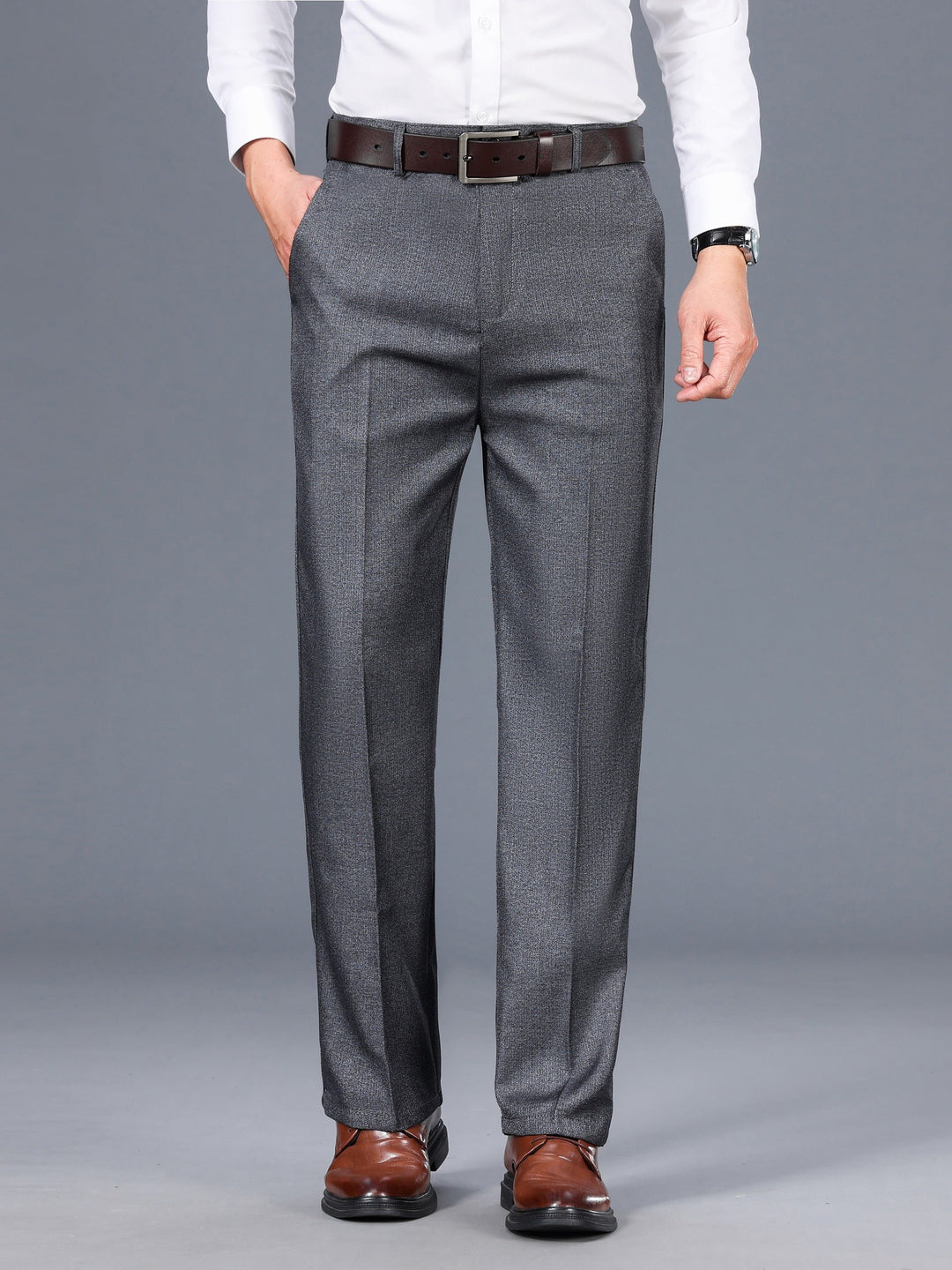Tailored Straight-Leg Pants