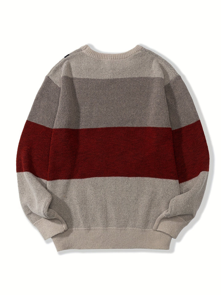 Color Block Knit Sweater