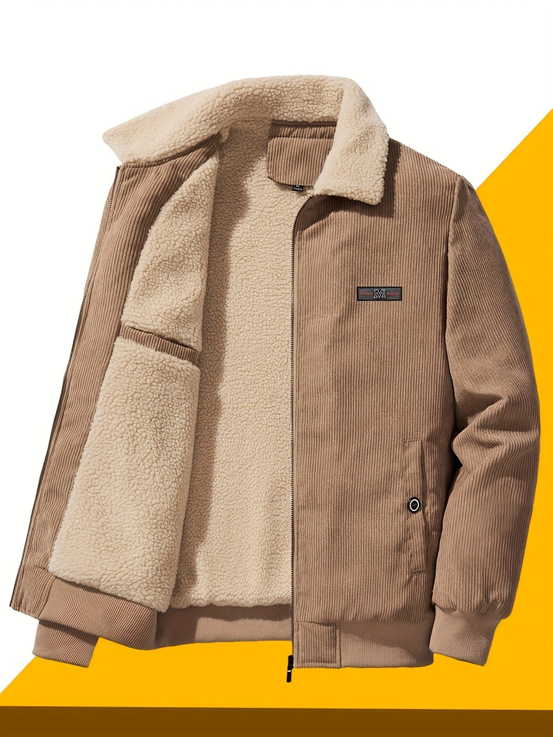 Cozy-Lined Workwear Jacket