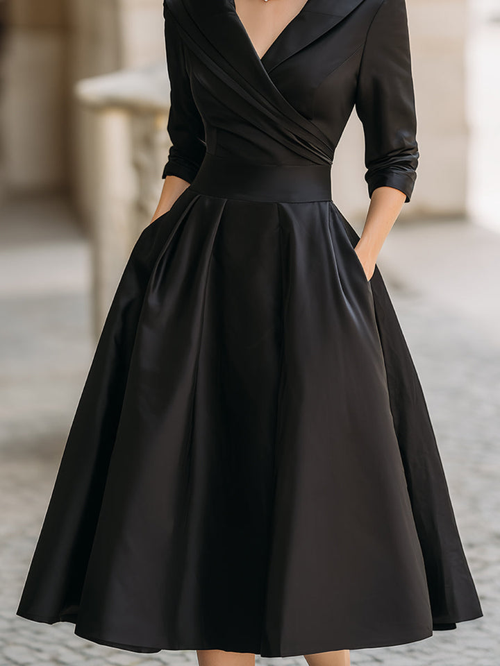 Elegant V-Neck Evening Dress