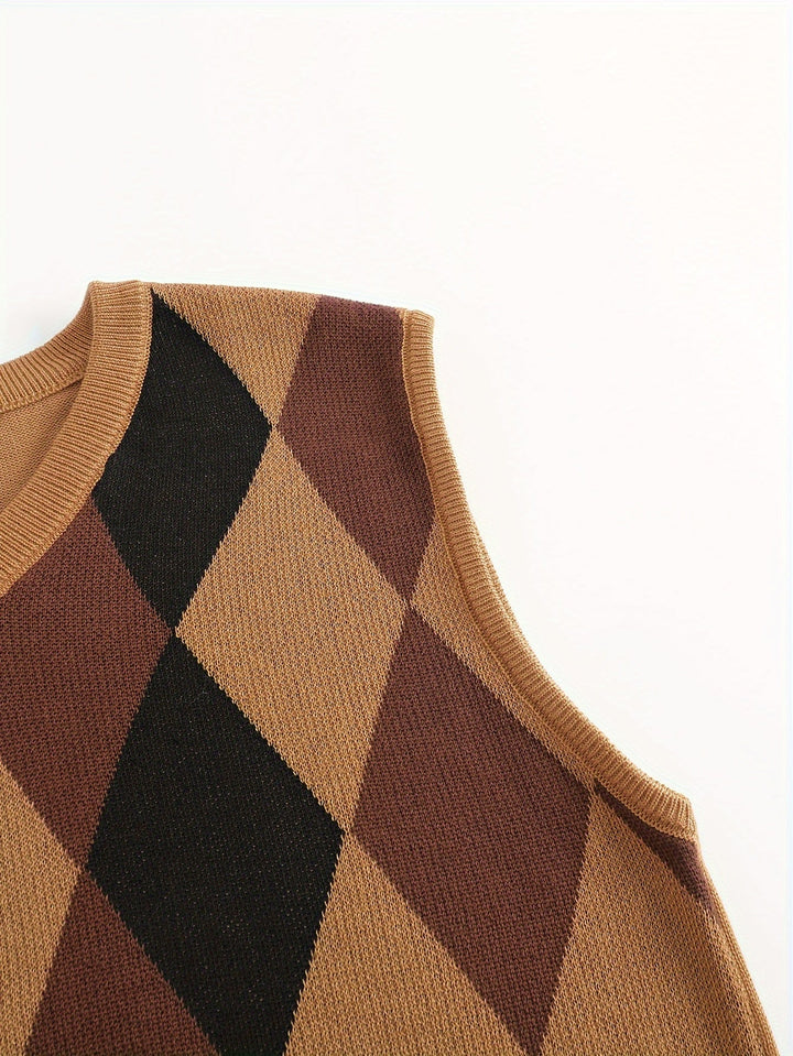 Classic Argyle Sweater Vest