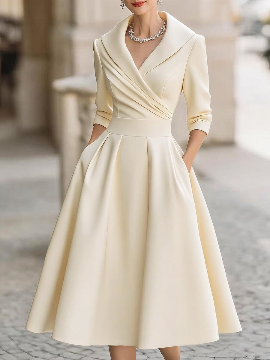 Elegant V-Neck Evening Dress