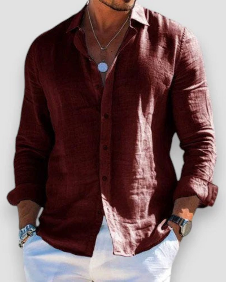 Casual Long Sleeve Button-Down Shirt