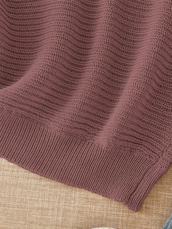 Relaxed Open-Knit Sweater
