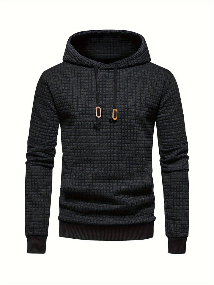 Textured Hooded Pullover