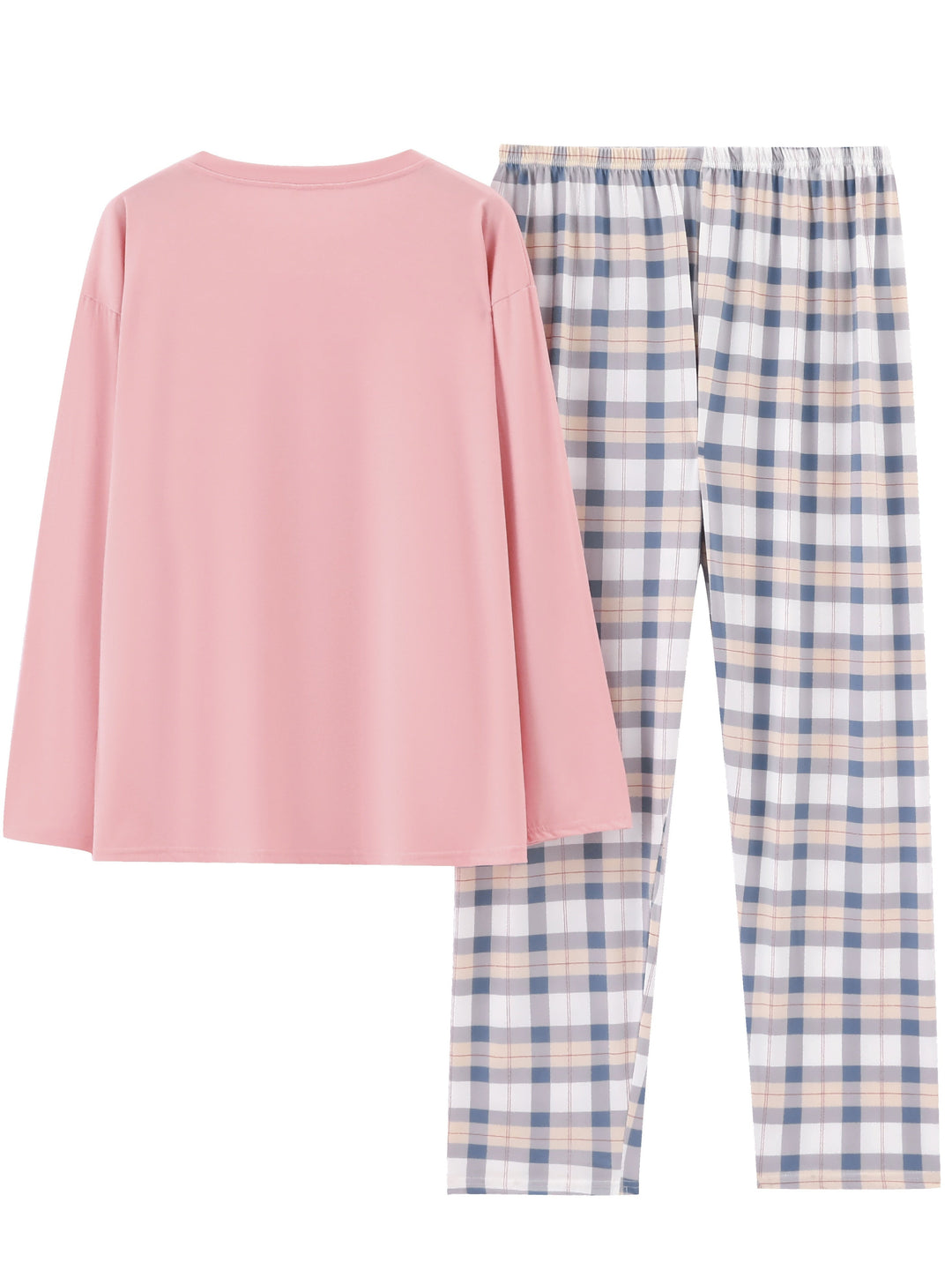 Relaxed Plaid Two-Piece Set