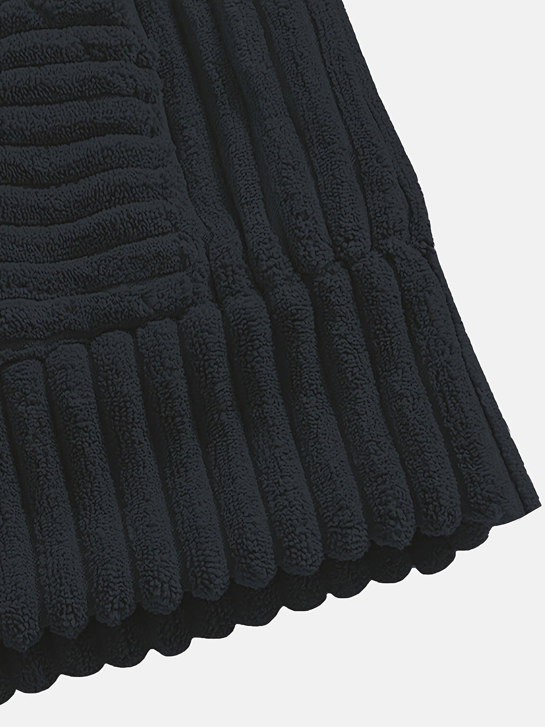 Ribbed Pullover Hoodie
