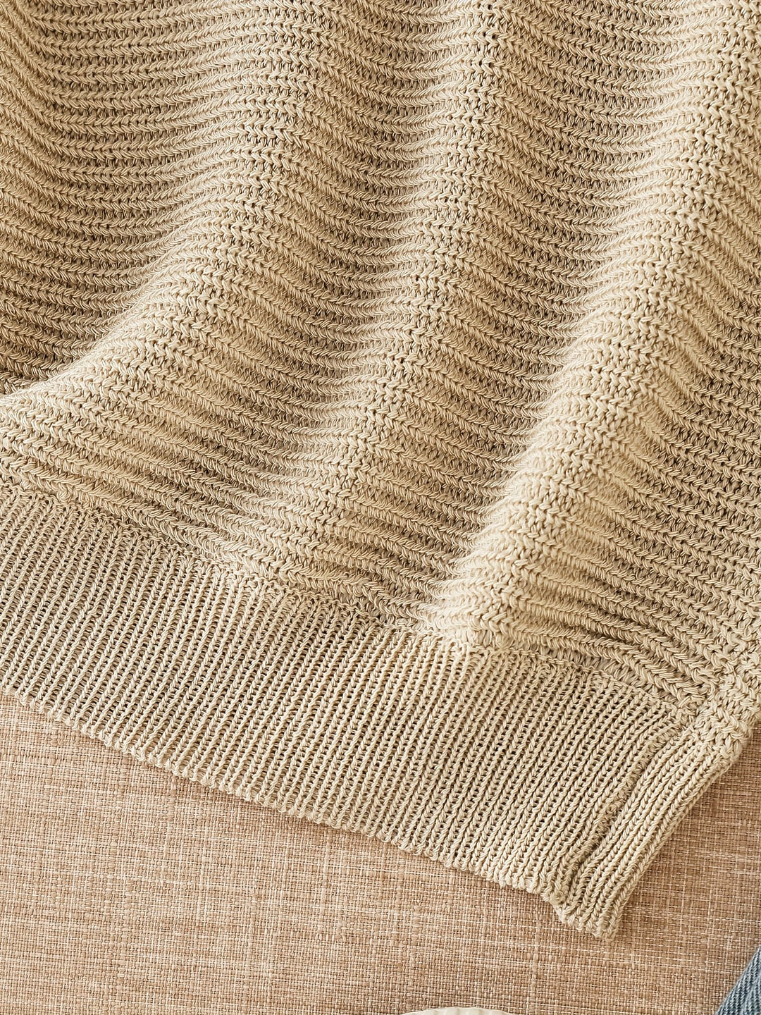 Relaxed Open-Knit Sweater