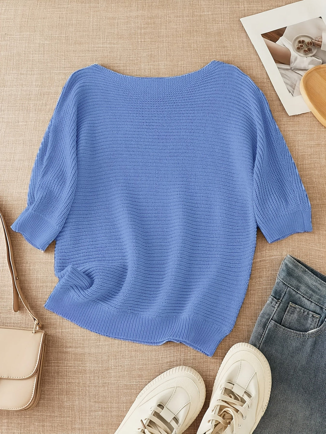 Relaxed Open-Knit Sweater