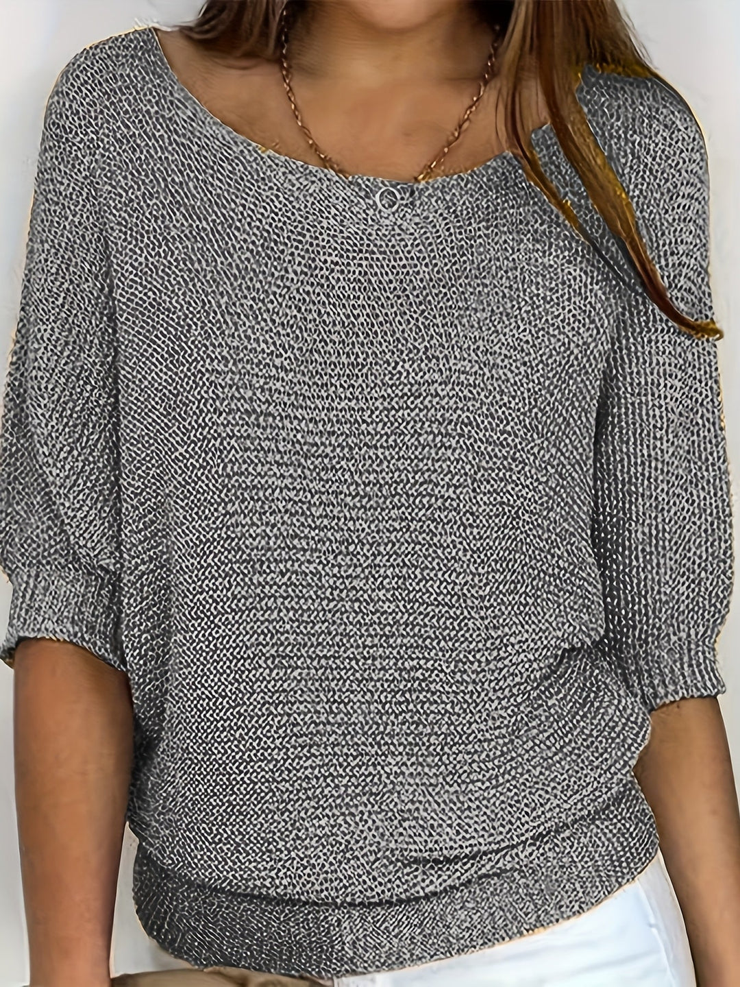 Relaxed Open-Knit Sweater