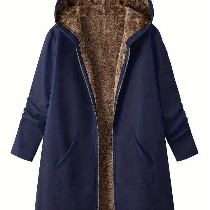 Cozy Hooded Longline Coat