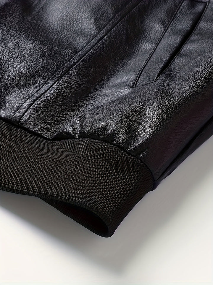 Refined Zip-Up Bomber Jacket
