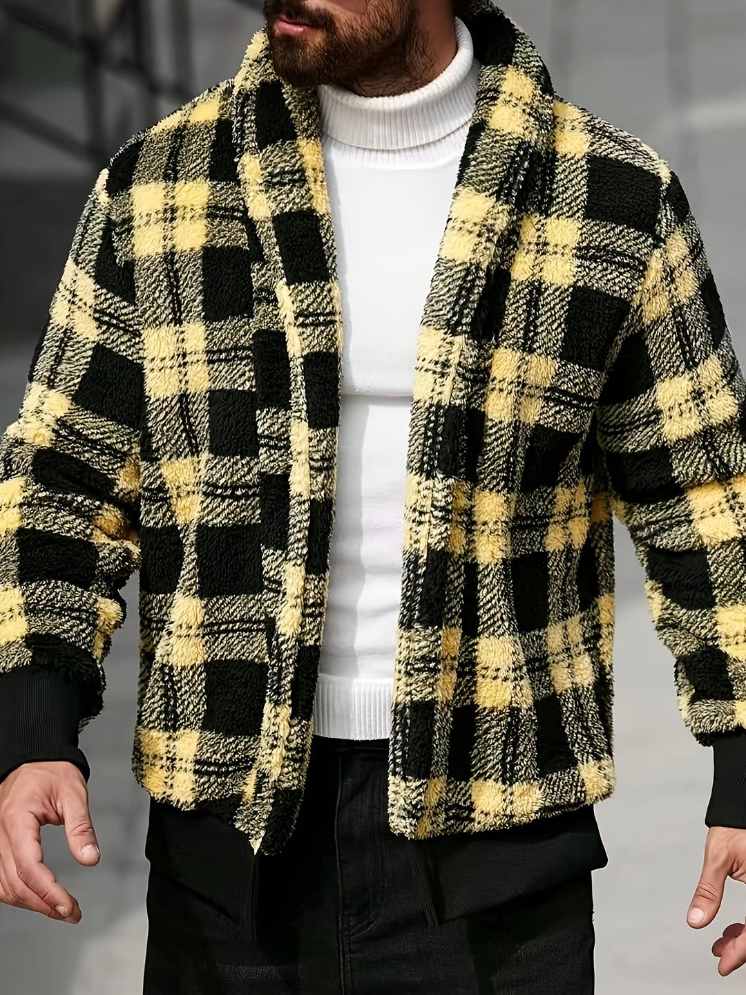 Checked Relaxed Fit Jacket