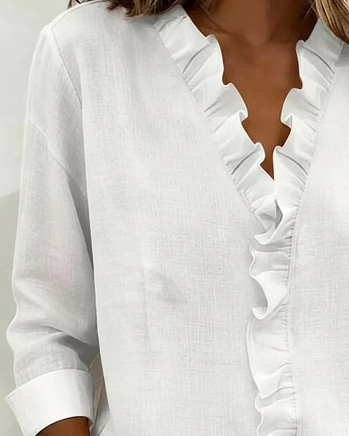 Lightweight V-Neck Blouse