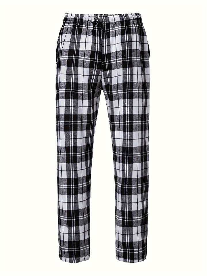 Relaxed Plaid Lounge Pants