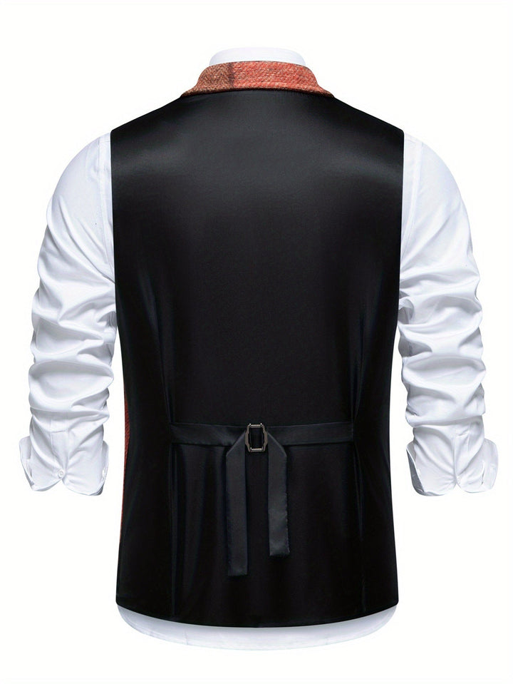 Patchwork Tailored Vest