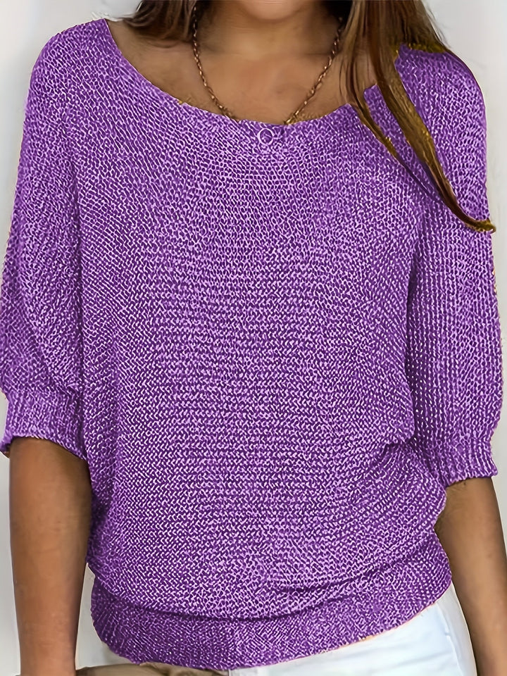 Relaxed Open-Knit Sweater