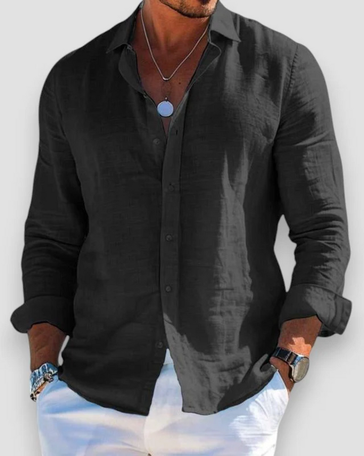 Casual Long Sleeve Button-Down Shirt