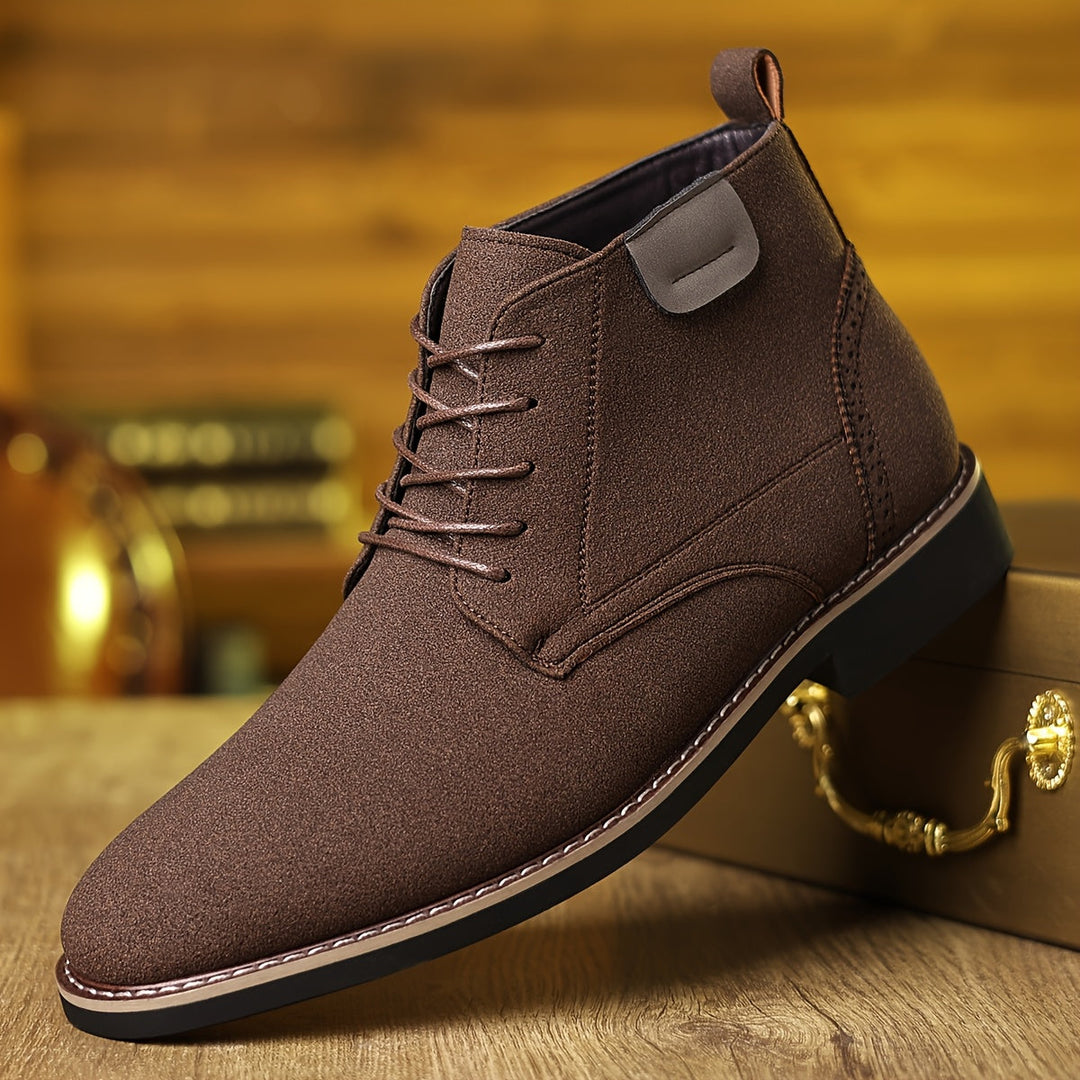 Refined Lace-Up Ankle Boots
