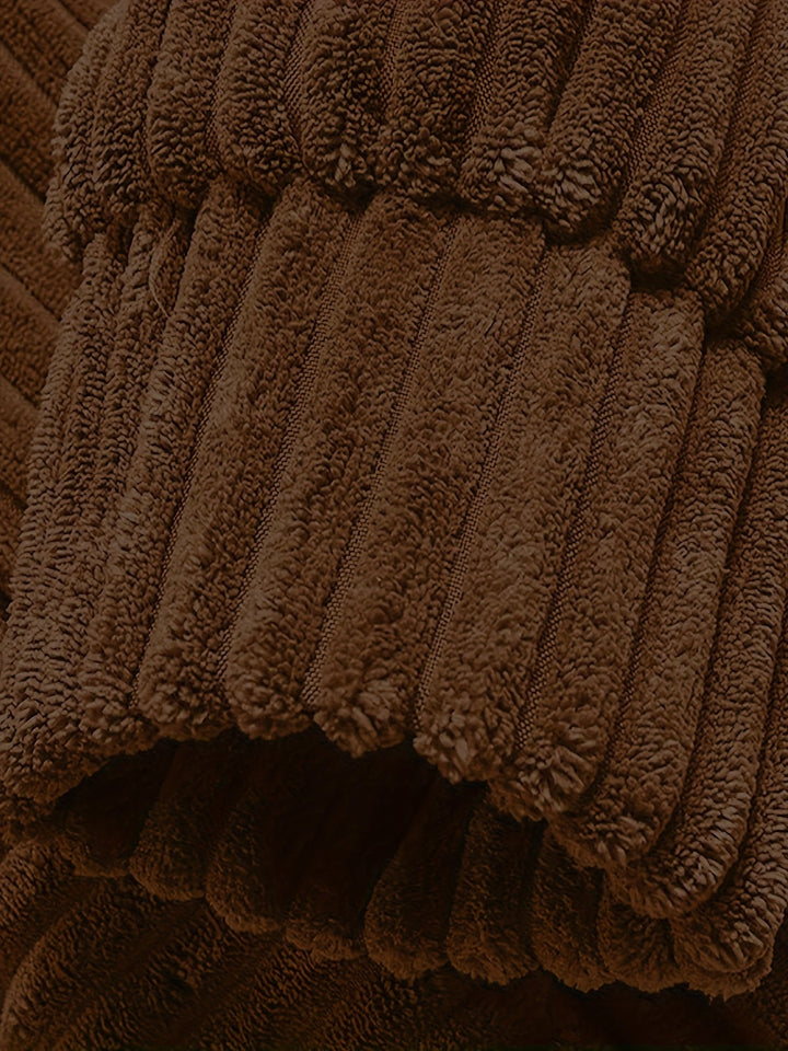 Ribbed Pullover Hoodie
