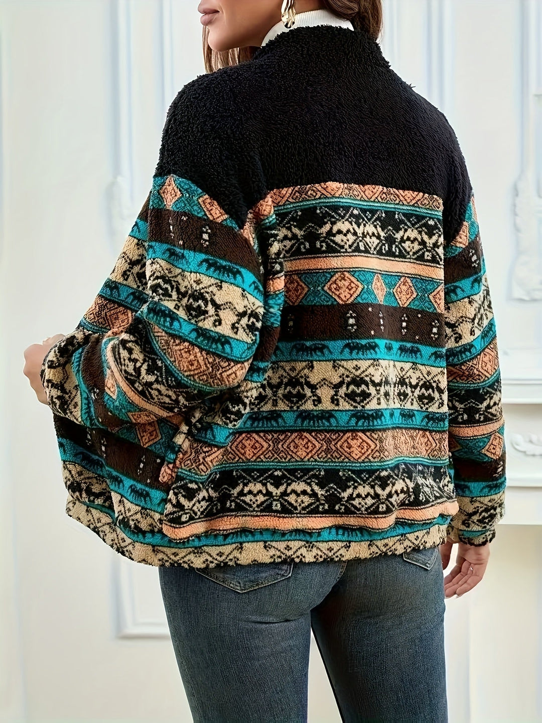 Patterned Zip Jacket