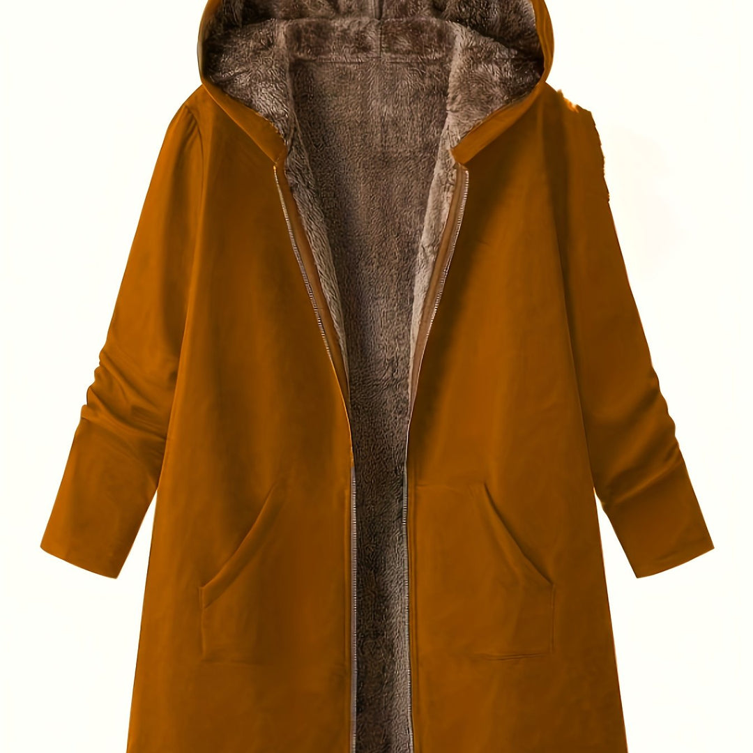 Cozy Hooded Longline Coat