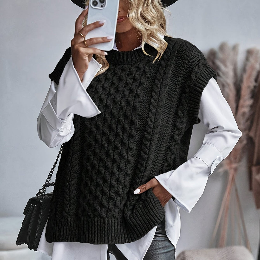 Cable-Knit Sweater Vest