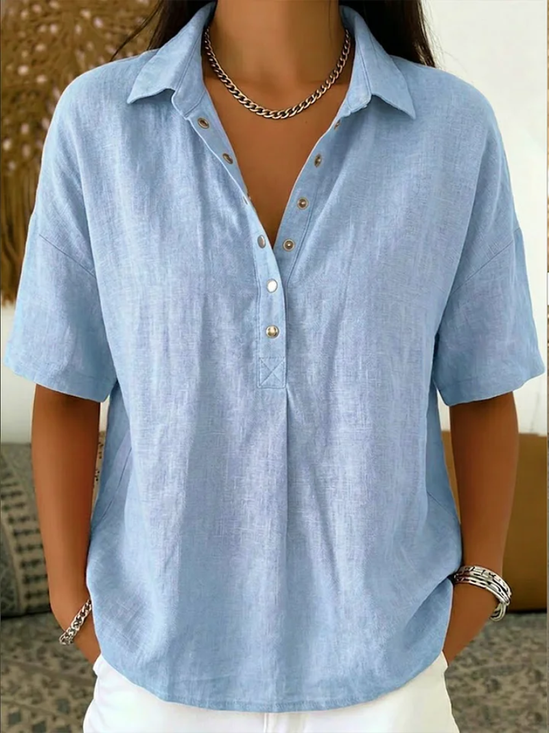Casual Button-Up Collar Shirt