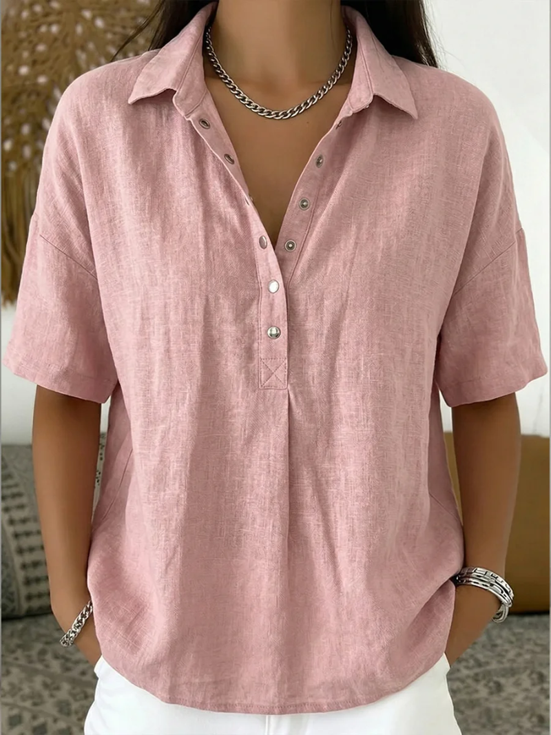 Casual Button-Up Collar Shirt
