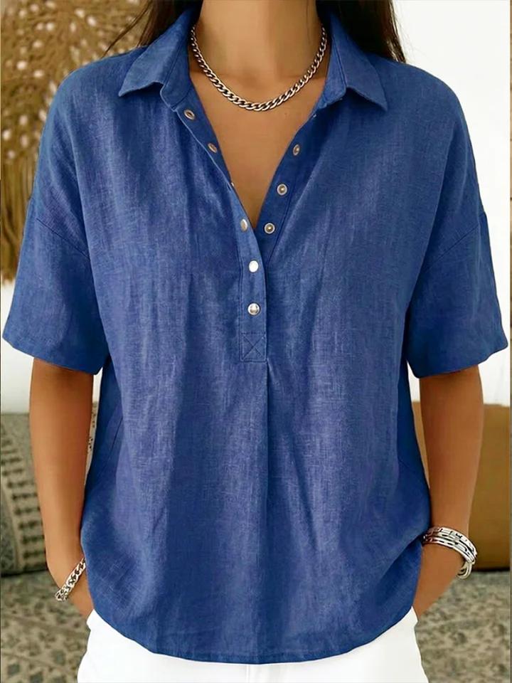 Casual Button-Up Collar Shirt