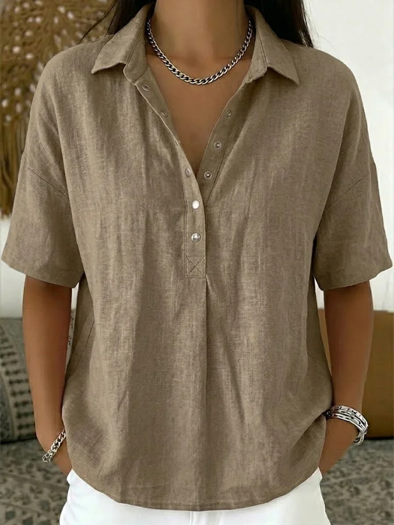 Casual Button-Up Collar Shirt