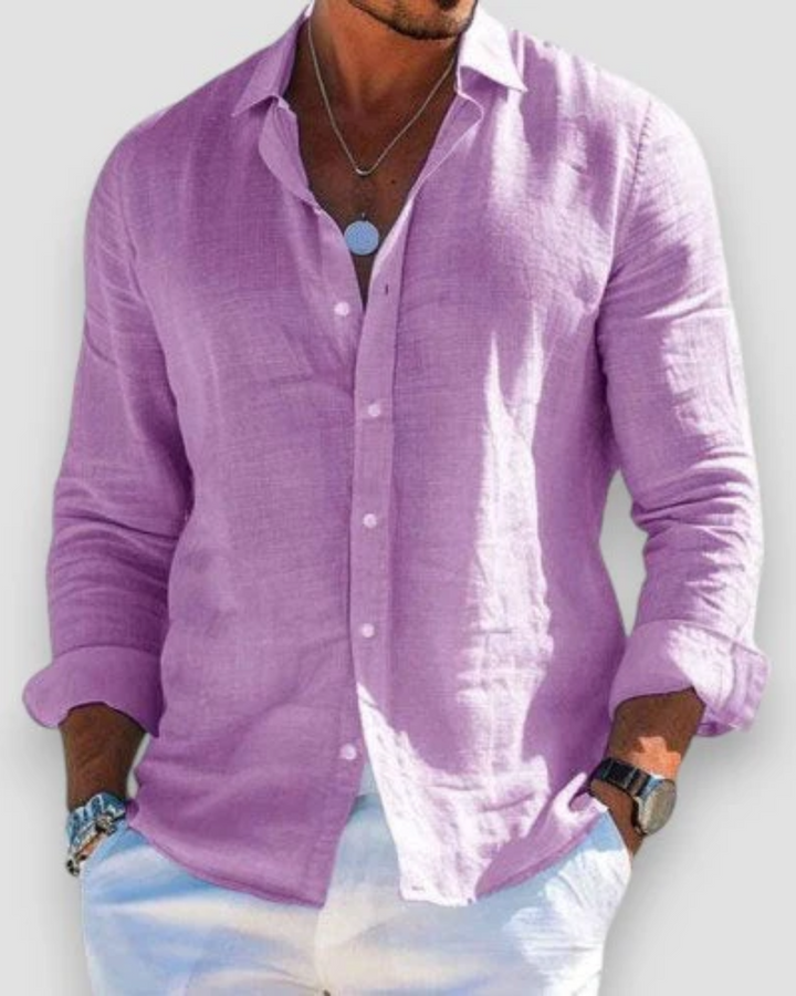 Casual Long Sleeve Button-Down Shirt
