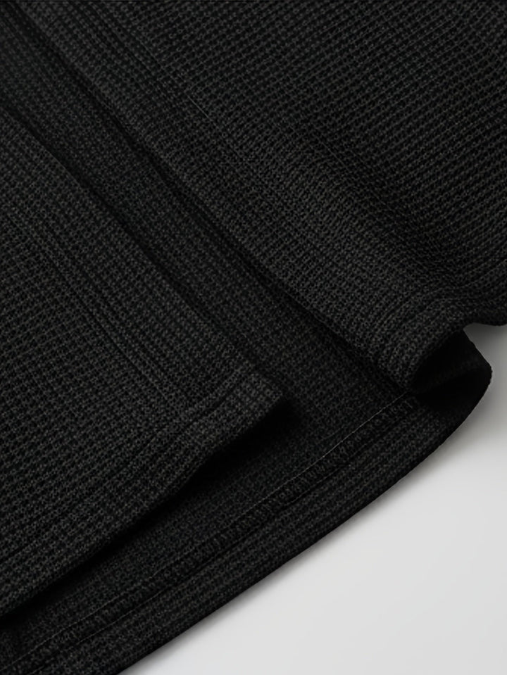 Open-Front Textured Cardigan