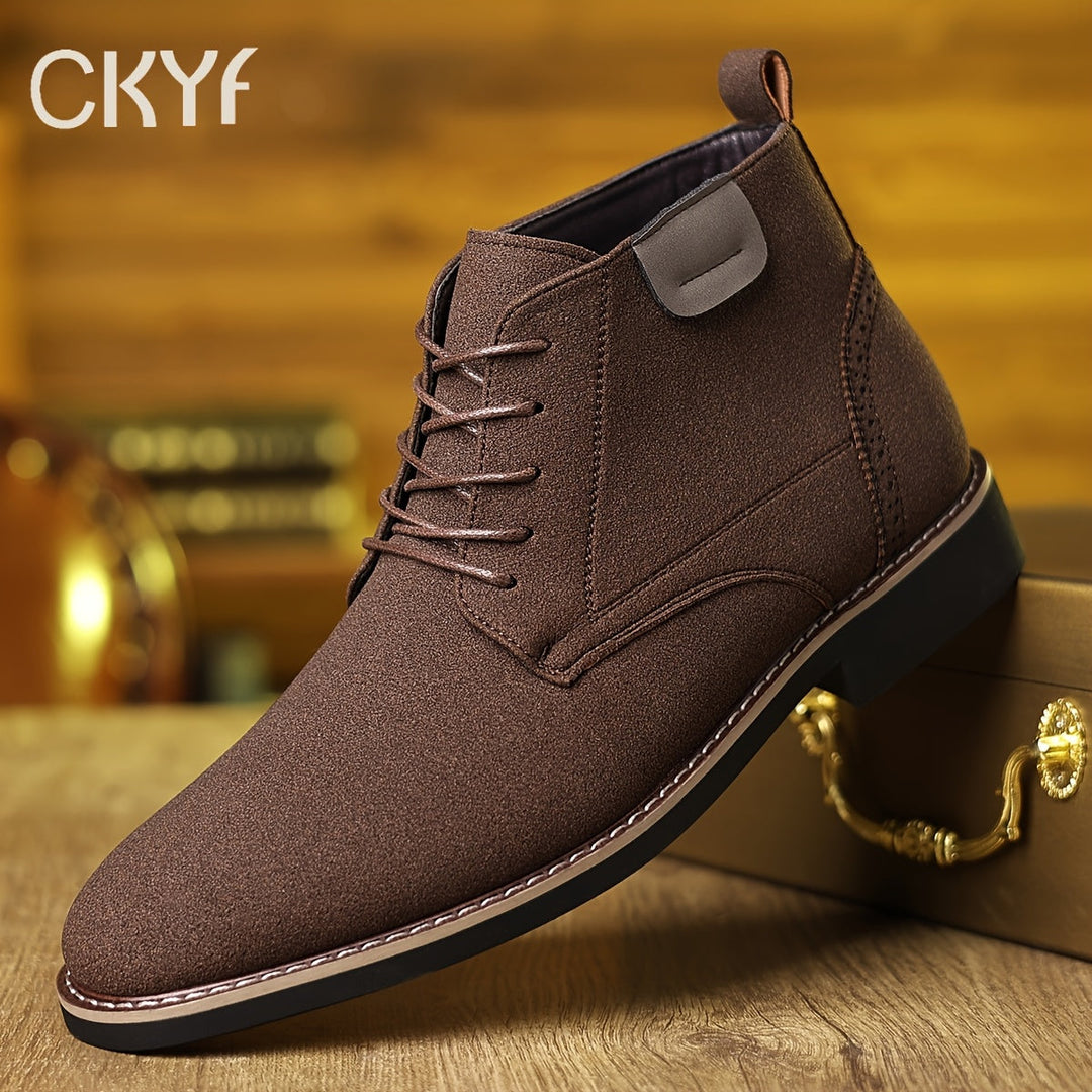 Refined Lace-Up Ankle Boots