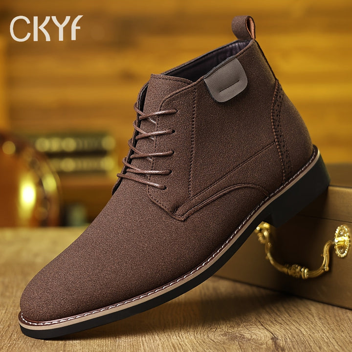 Refined Lace-Up Ankle Boots