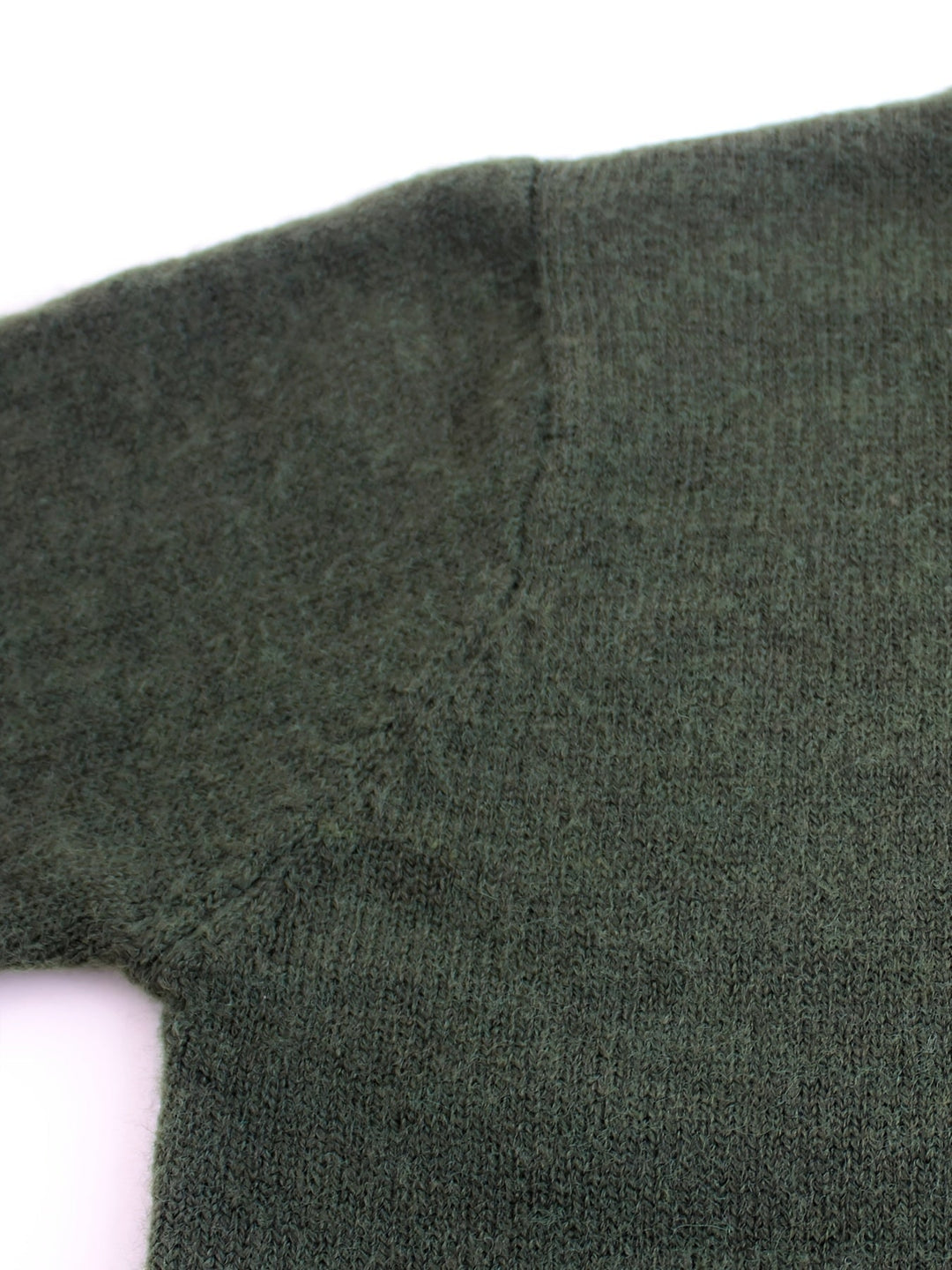 Striped-Cuff Ribbed Sweater