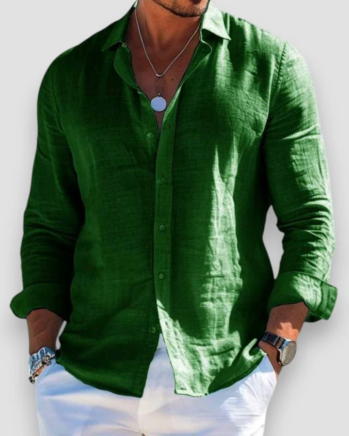 Casual Long Sleeve Button-Down Shirt