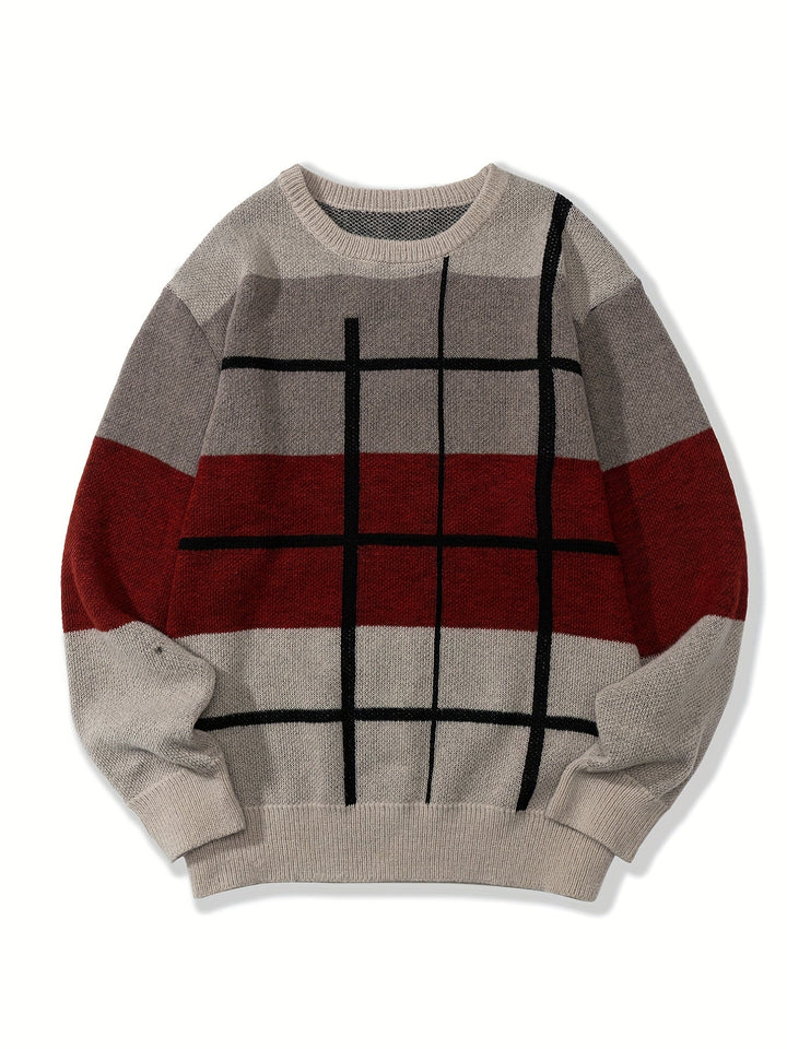 Color Block Knit Sweater