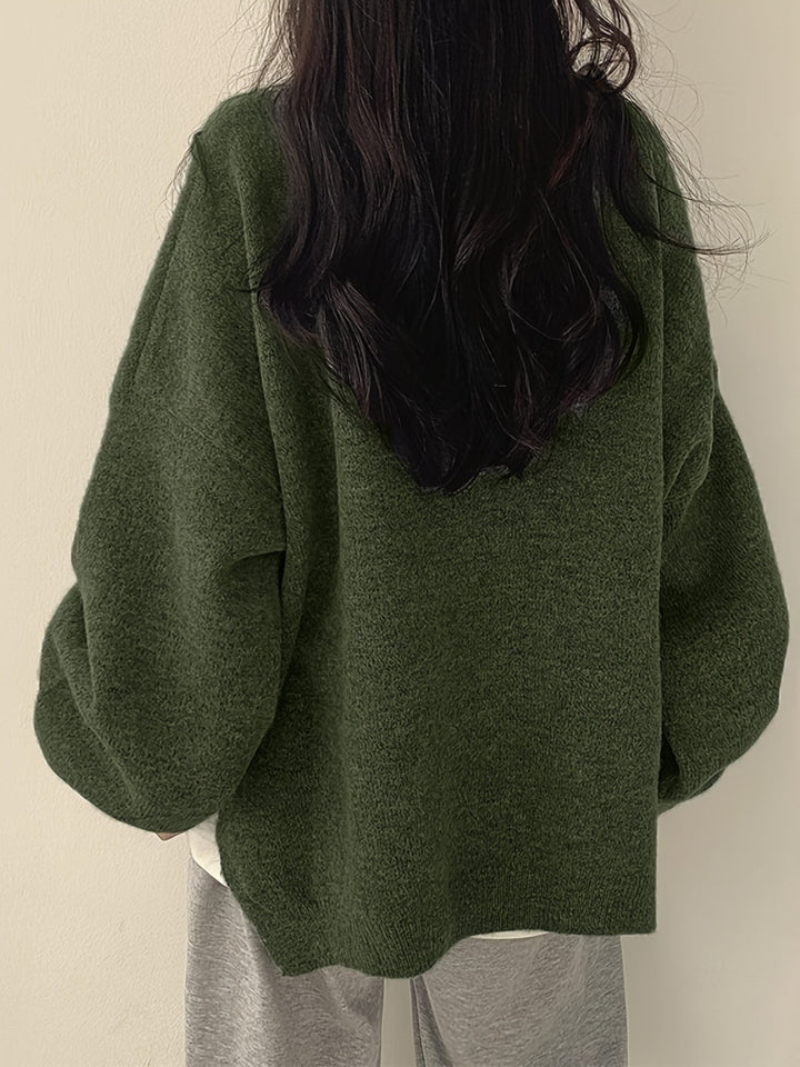 Relaxed Drop-Shoulder Sweater
