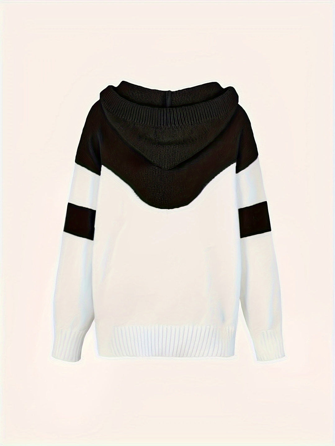 Color-Block Hooded Pullover