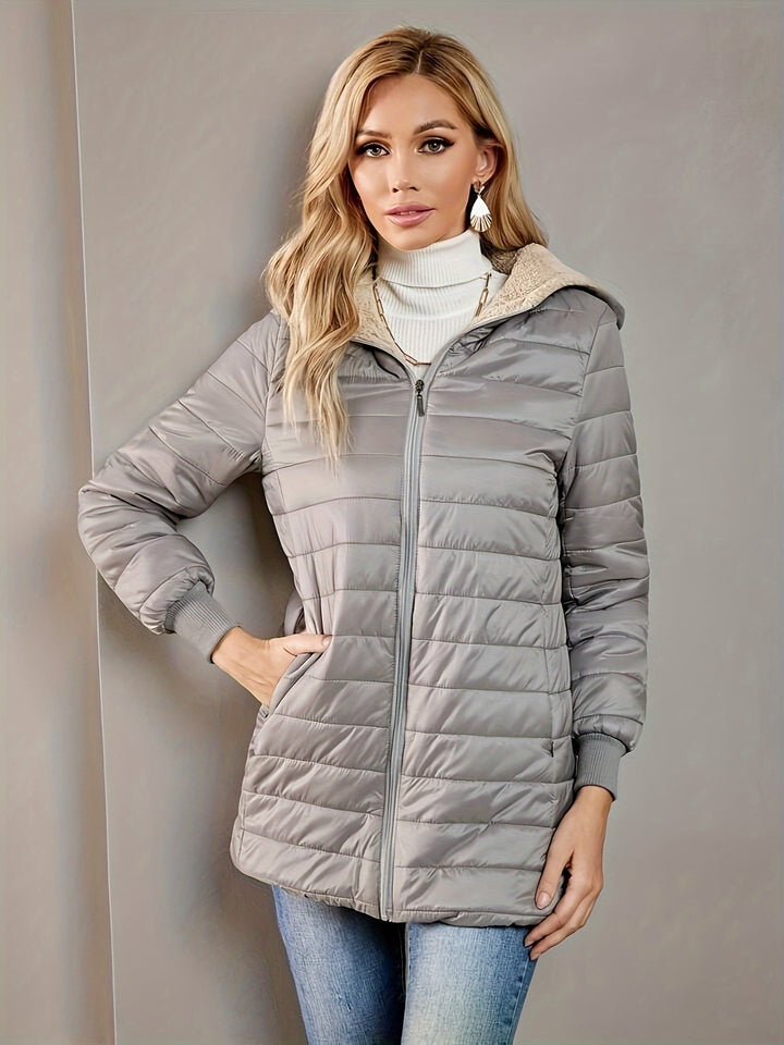 Quilted Longline Coat