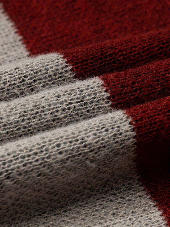 Color Block Knit Sweater