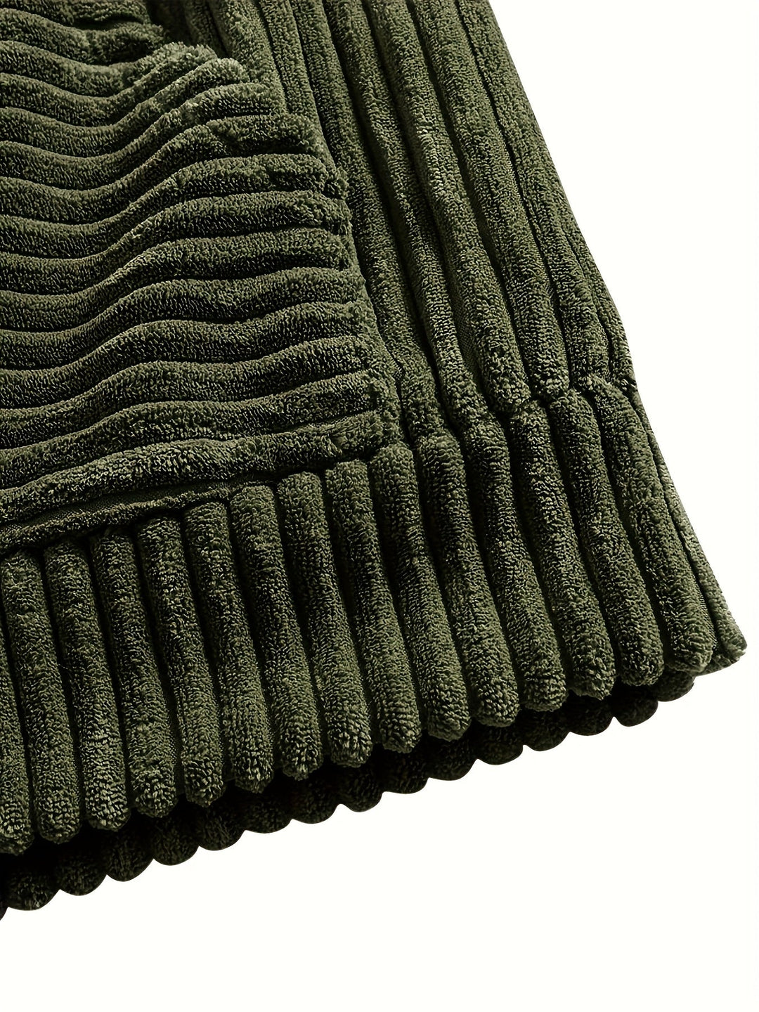 Ribbed Pullover Hoodie