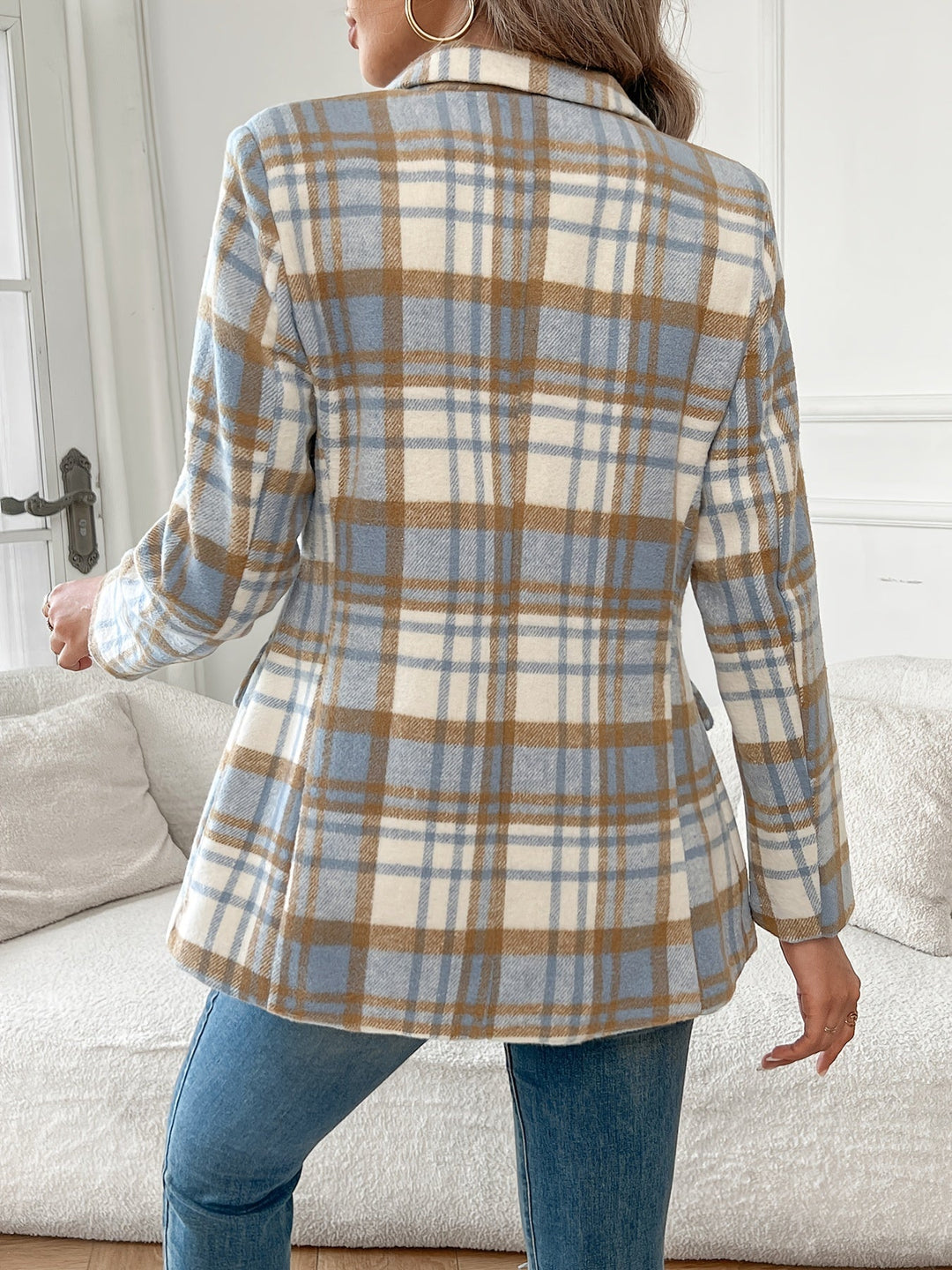 Refined Checked Blazer