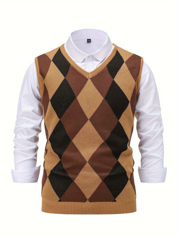 Classic Argyle Sweater Vest