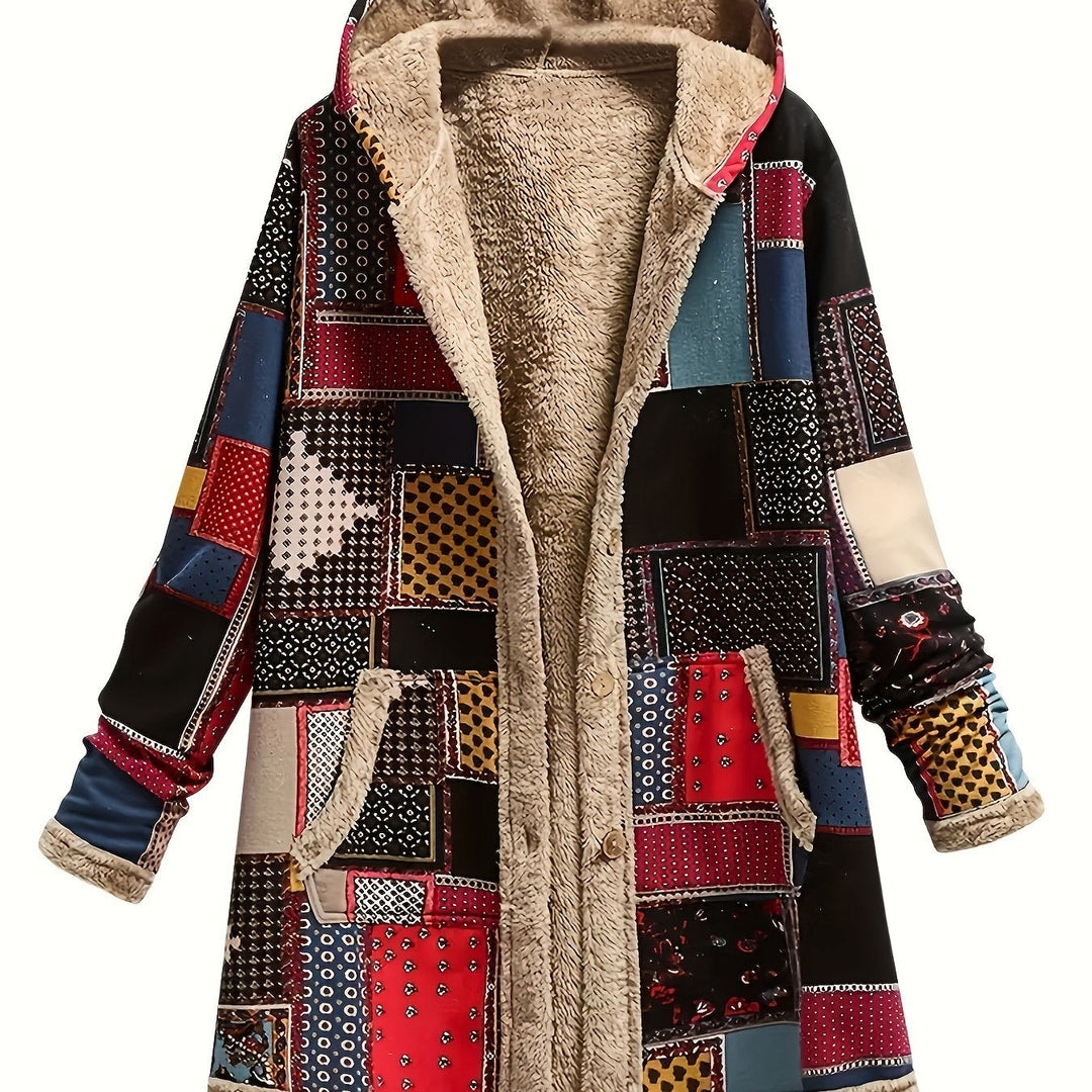 Patchwork Hooded Jacket