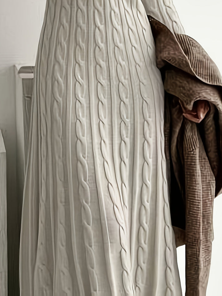 Cable-Knit Maxi Dress