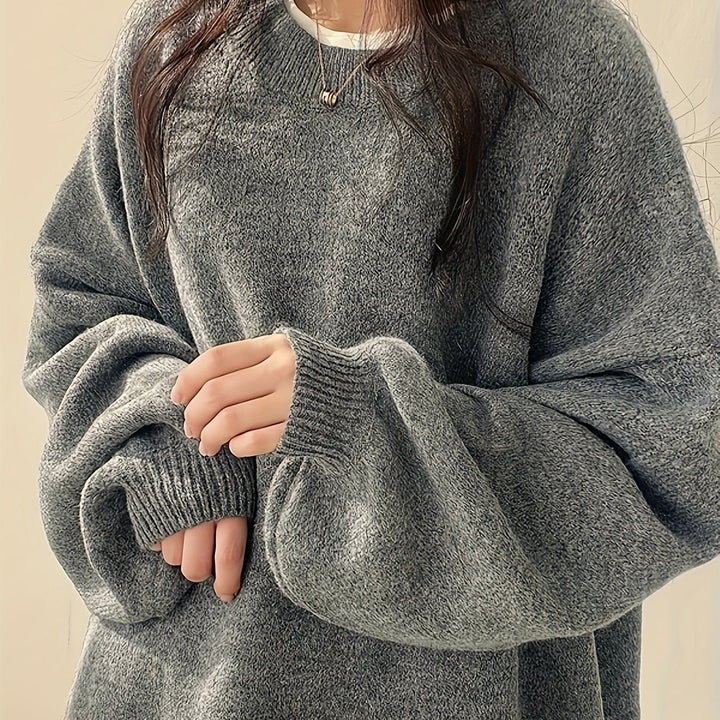 Relaxed Drop-Shoulder Sweater