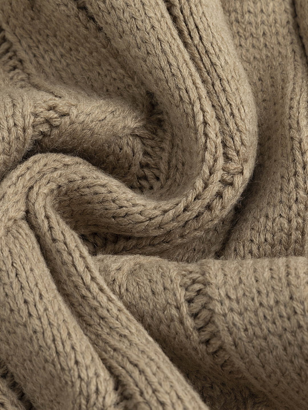 Shawl Collar Cable Knit Cardigan