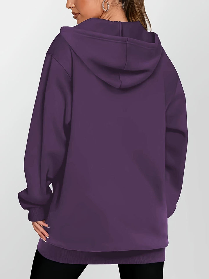 Longline Hooded Zip Jacket